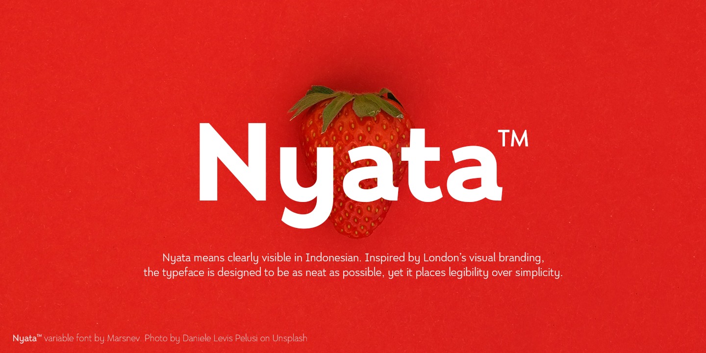 Nyata Font preview